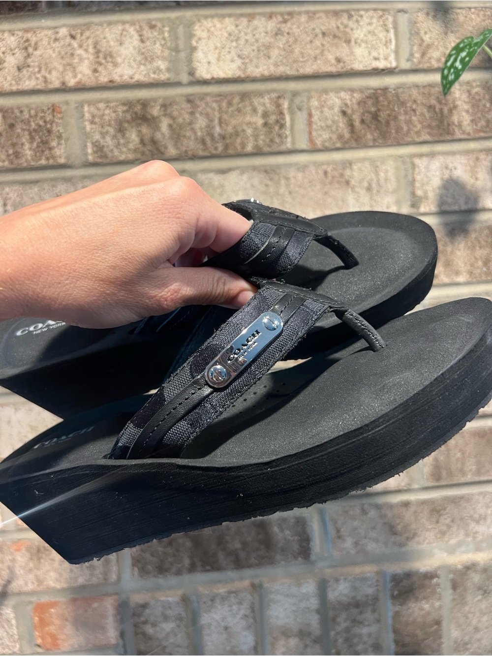 Coach Jaden Platform Thong Sandals